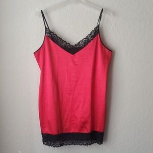 Red shiny sexy chemise 18w